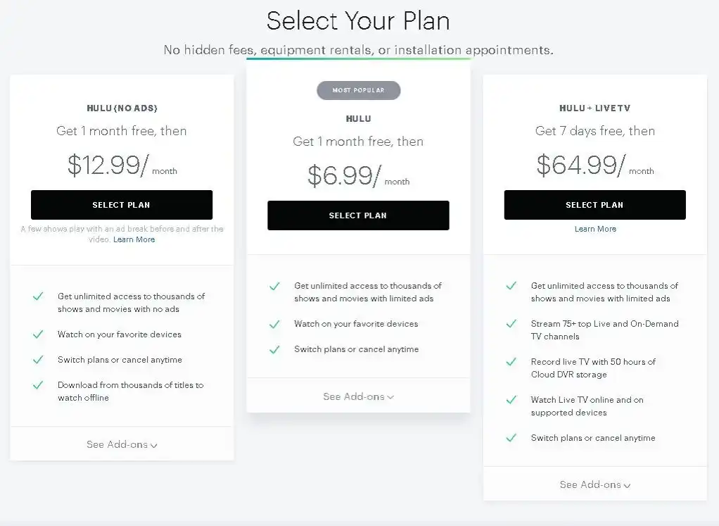 Hulu Live vs YouTube TV