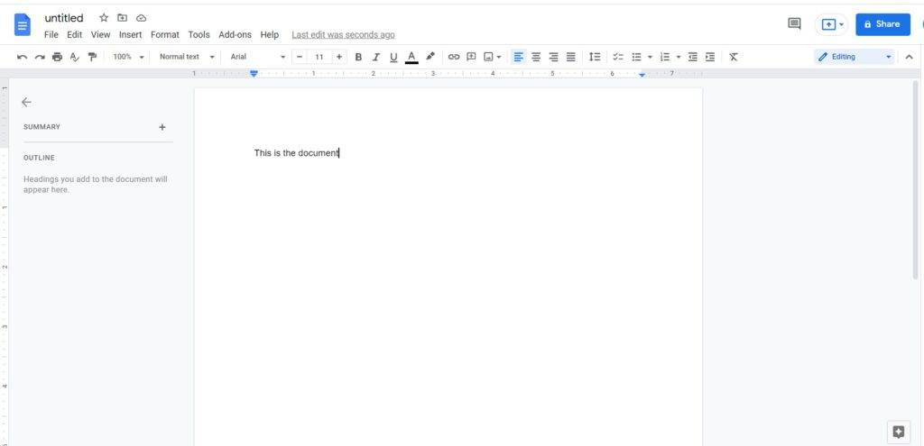 How to save a document in google docs