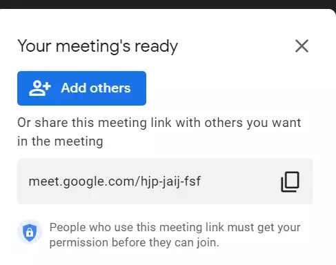 Meeting link